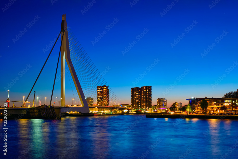 Obraz premium Erasmus Bridge, Rotterdam, Netherlands