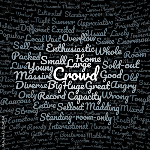 Crowd word cloud