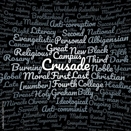 Crusade word cloud