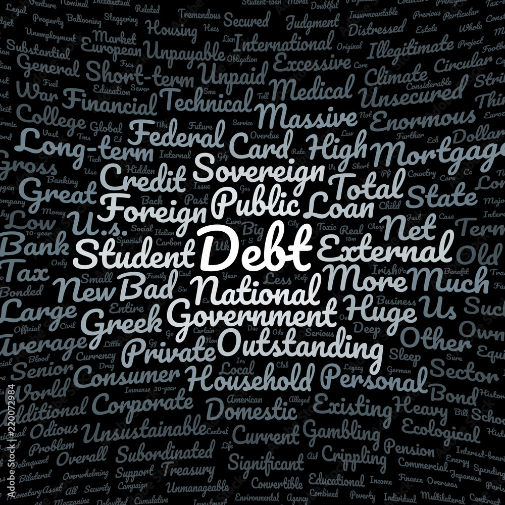 Debt word cloud Debt word cloud