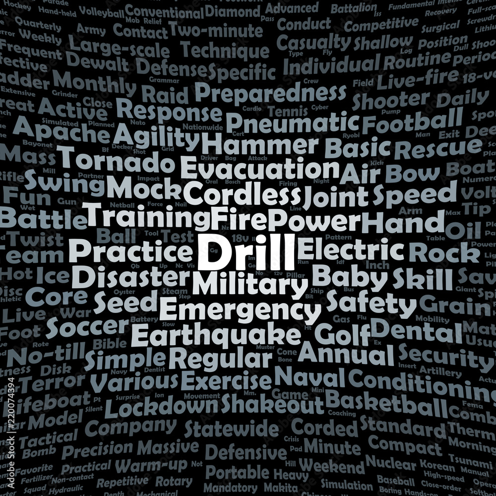 Drill word cloud
