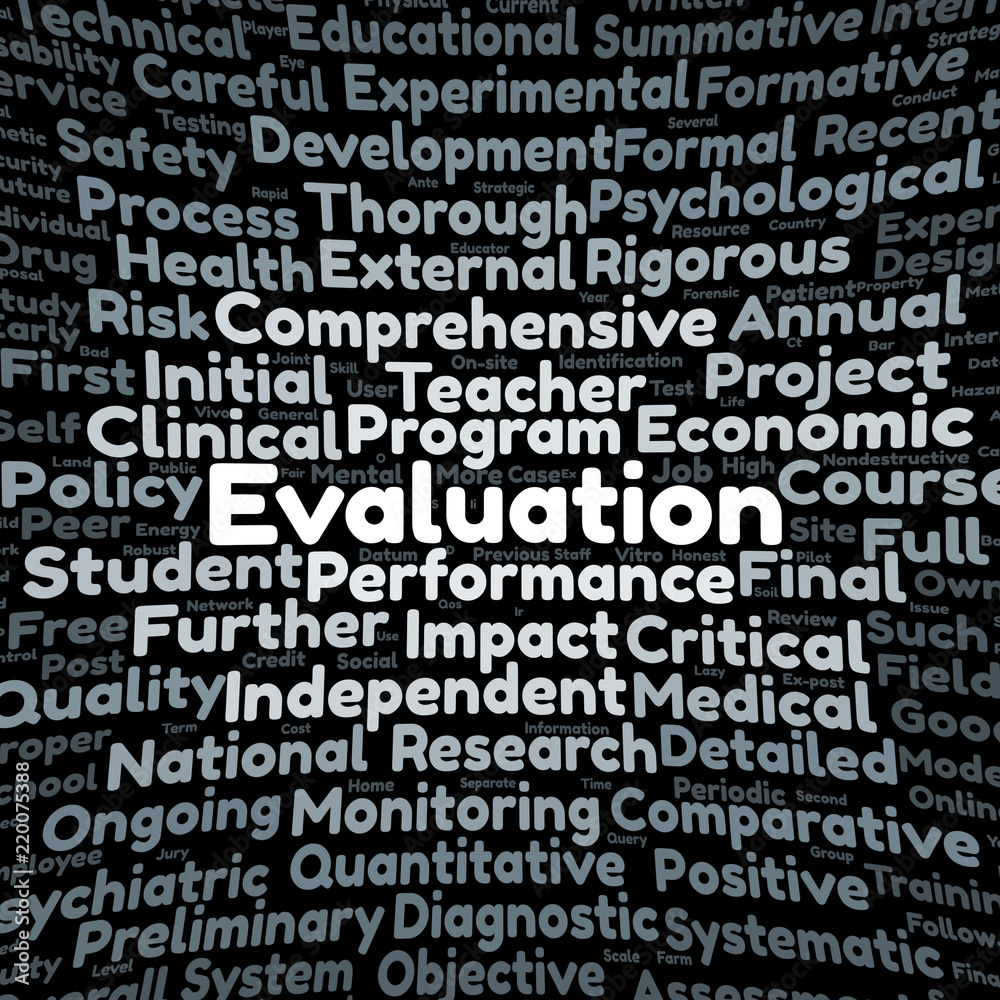 Evaluation word cloud Evaluation word cloud