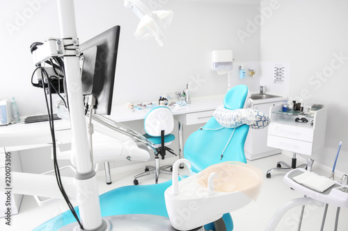 Equipment in modern dentist s office