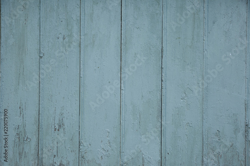 Blue barn wooden wall planking wide texture. Old wood slats rustic shabby background.