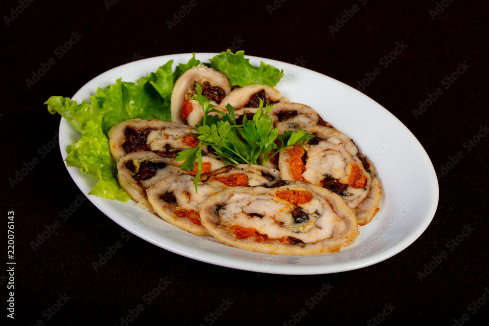 Stuffed chicken roll Stuffed chicken roll
