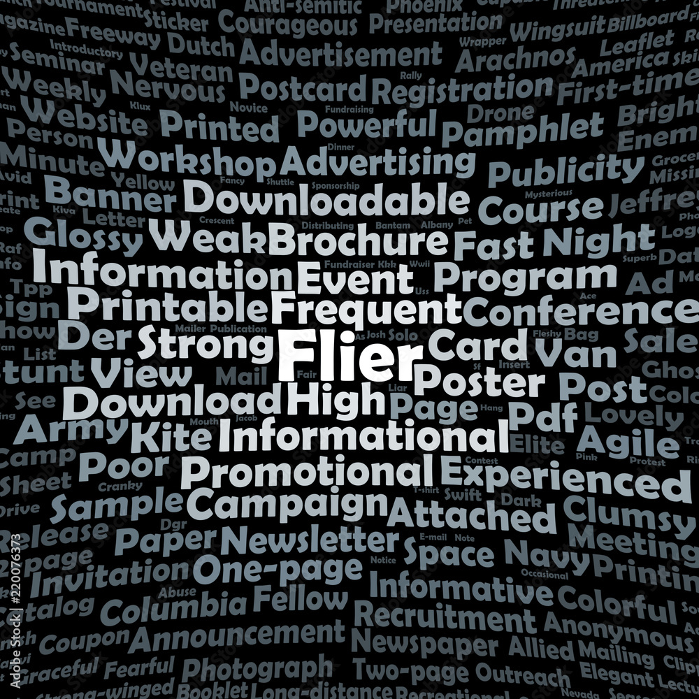Flier word cloud Flier word cloud