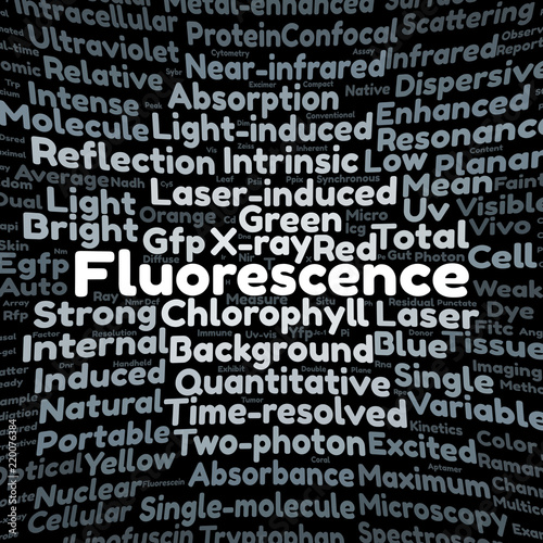 Fluorescence word cloud