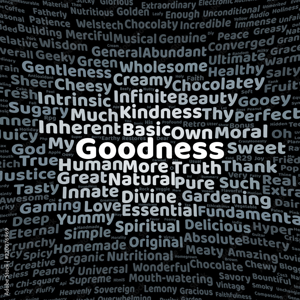 Goodness word cloud Goodness word cloud