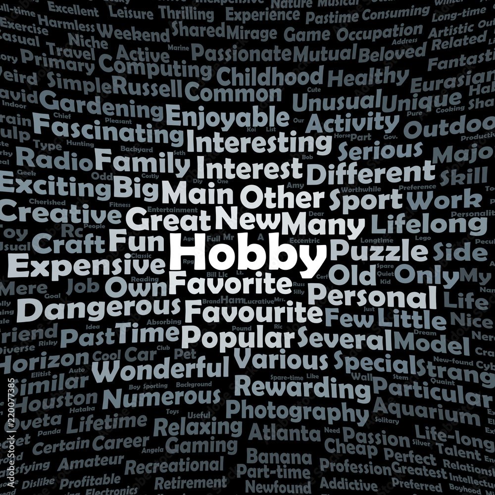 Hobby word cloud Hobby word cloud