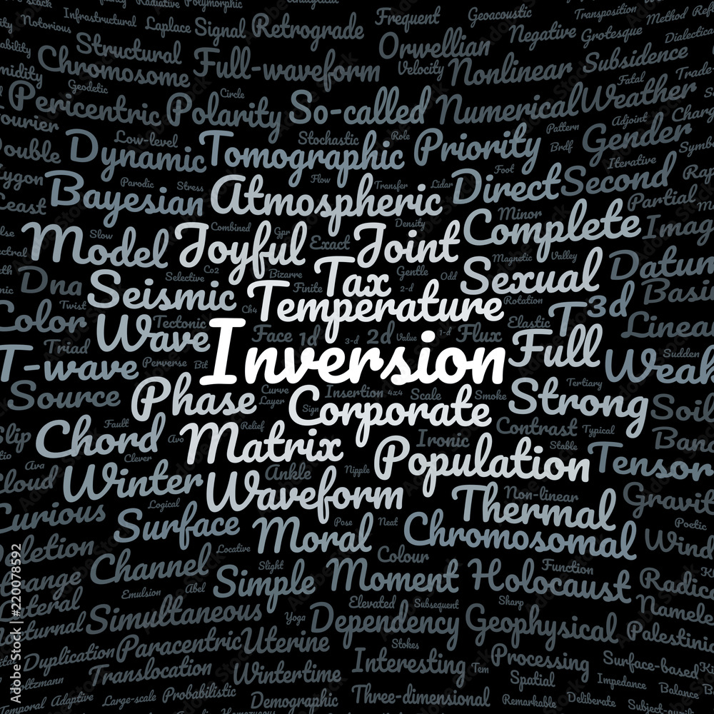 Inversion word cloud