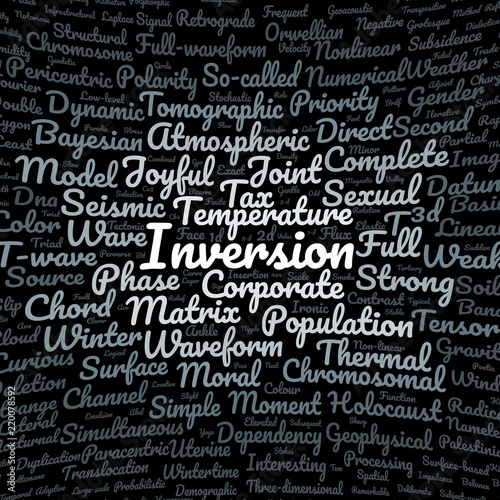Inversion word cloud