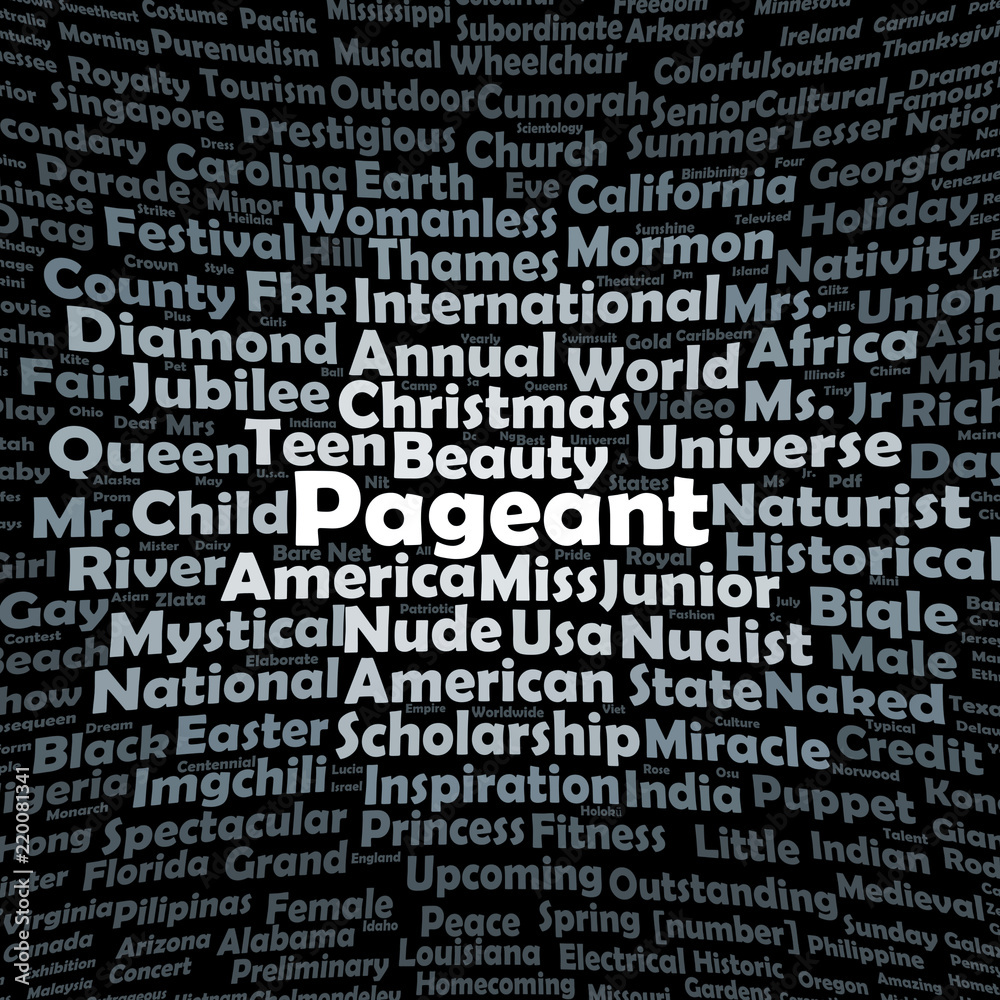 Pageant word cloud Pageant word cloud