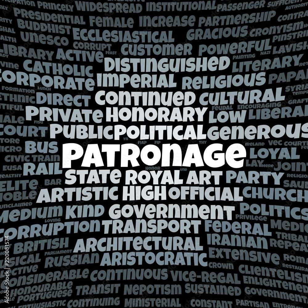 Patronage word cloud Patronage word cloud