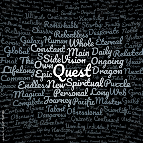 Quest word cloud