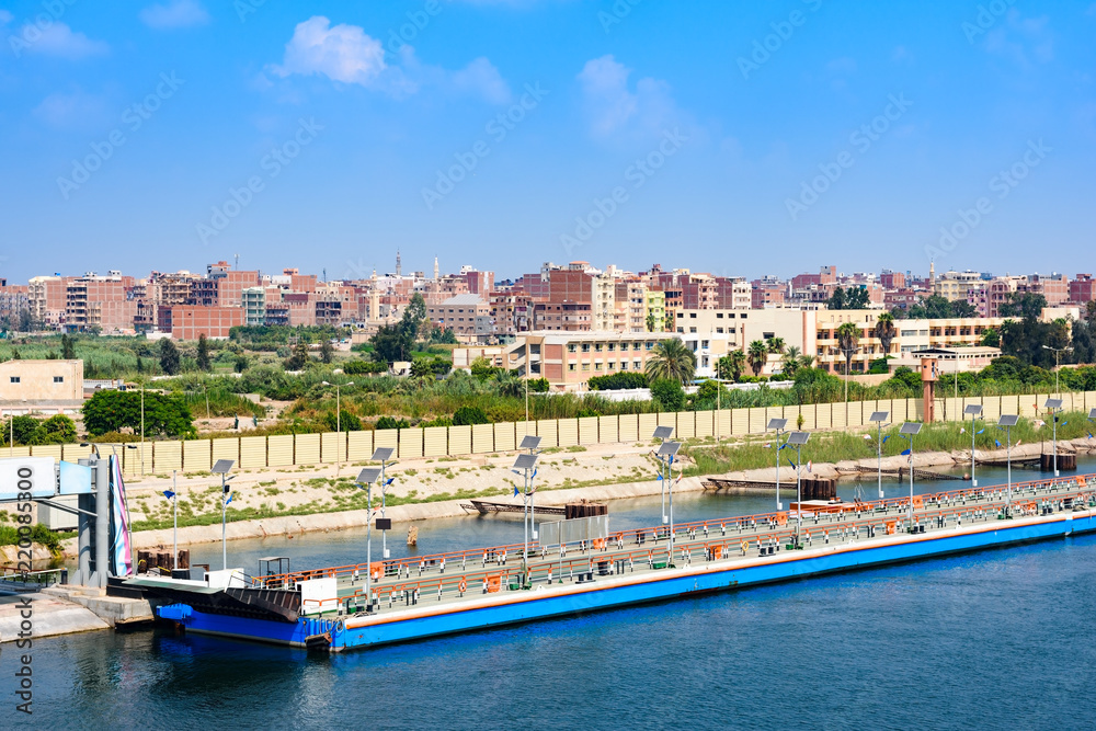 Port Said, Egypt - view from Suez canal