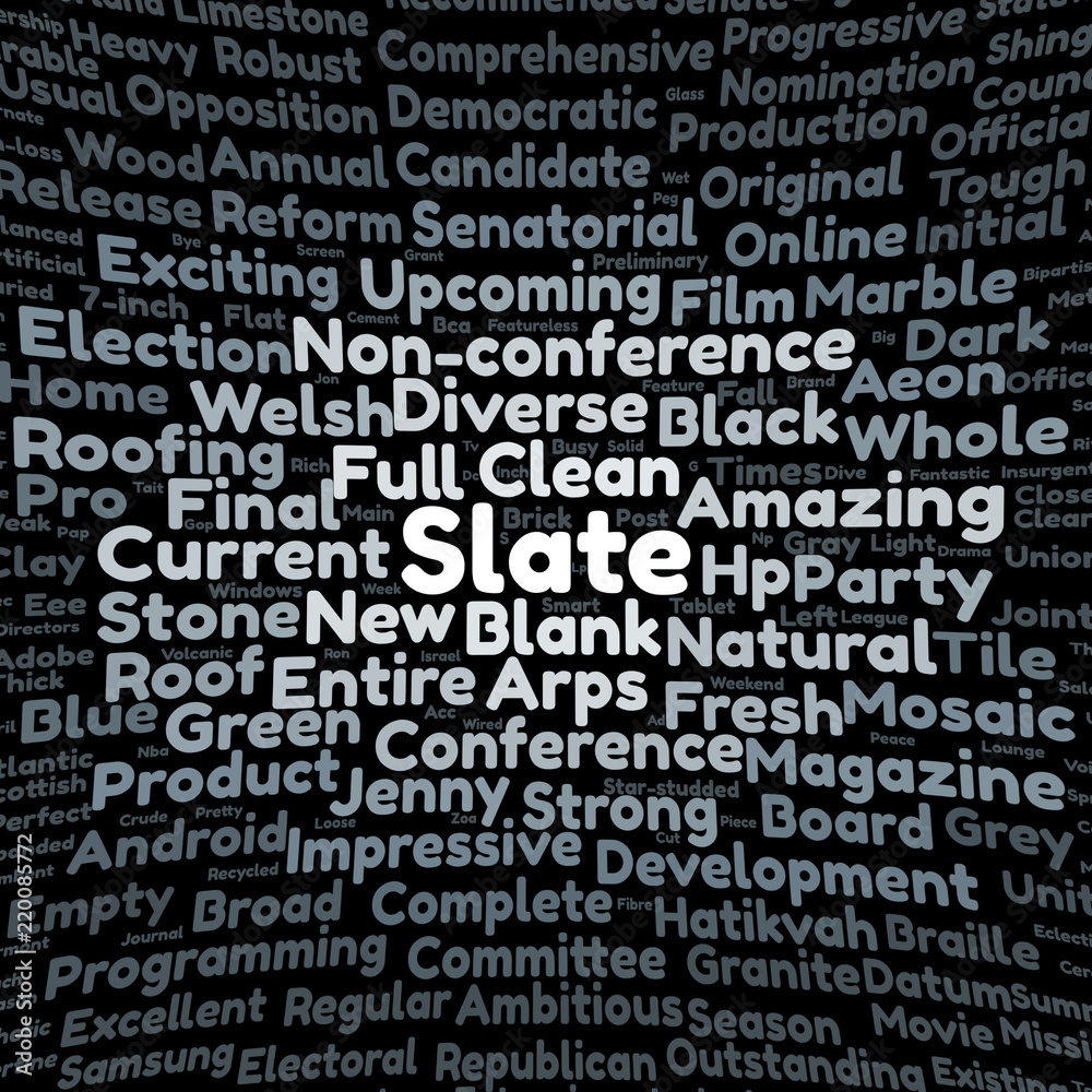 Slate word cloud Slate word cloud