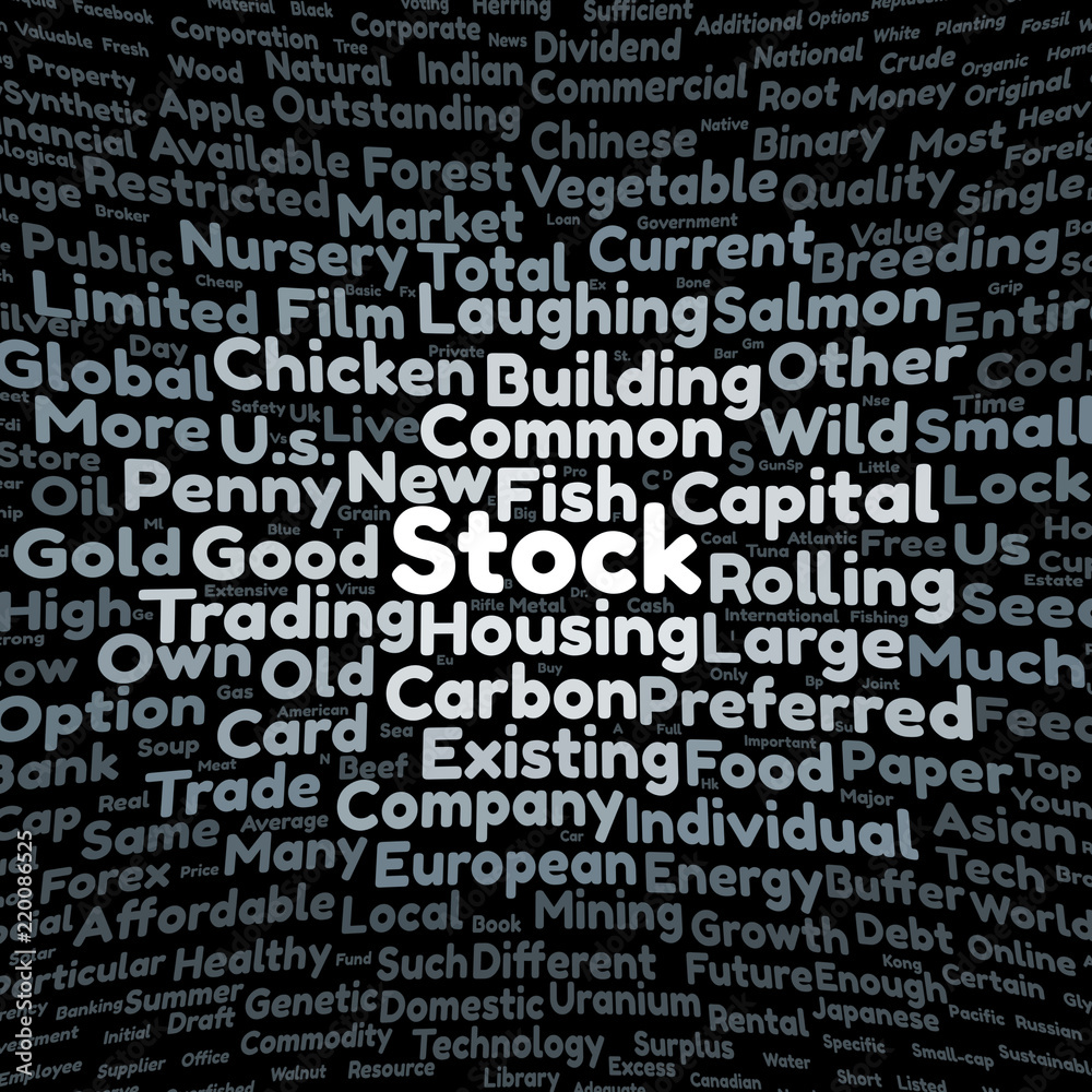 Stock word cloud Stock word cloud
