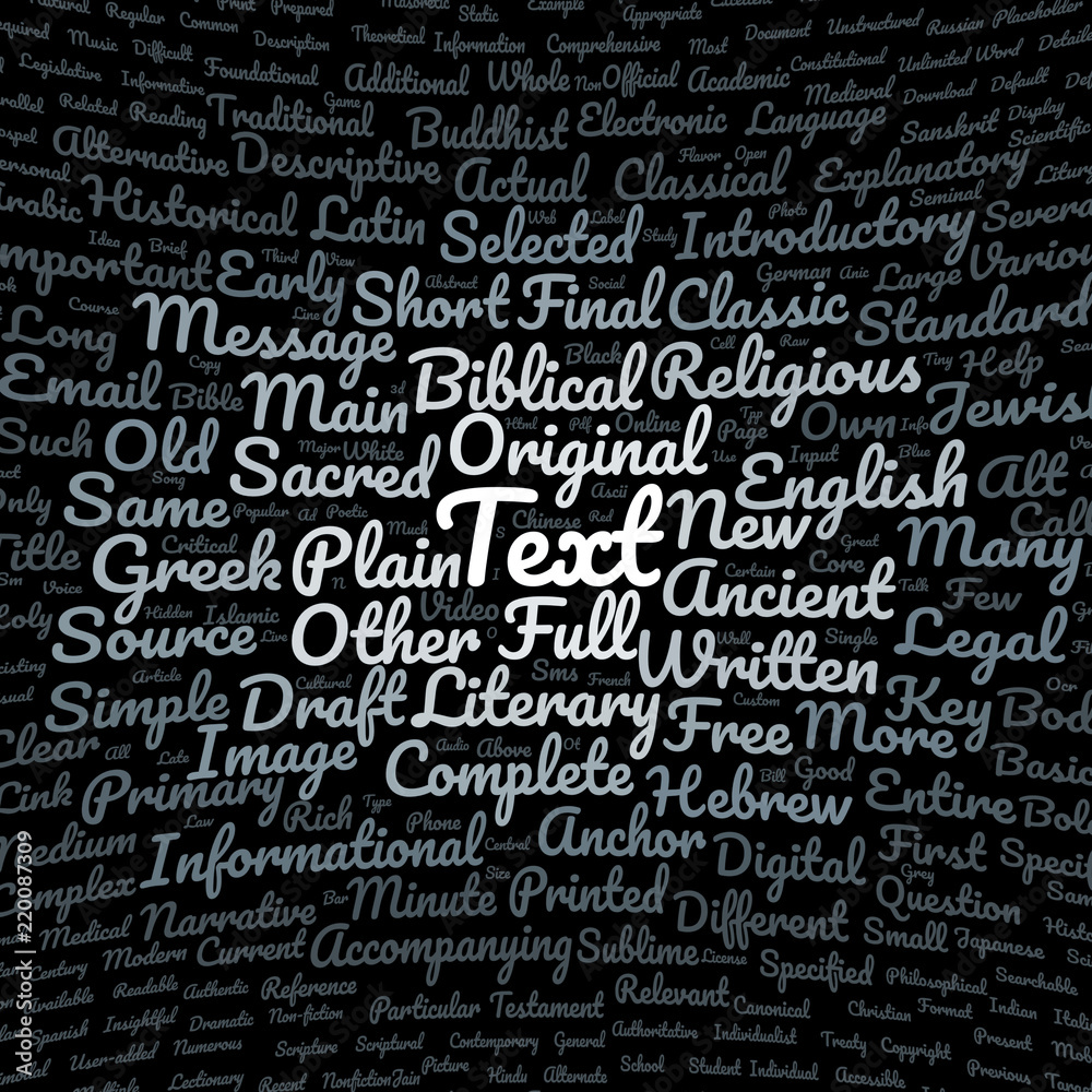 Text word cloud Text word cloud