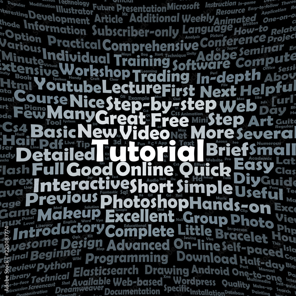 Tutorial word cloud Tutorial word cloud
