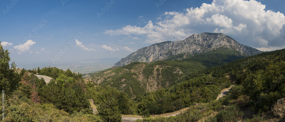 Spil Mountain panoramic view - City of Manisa - Turkey