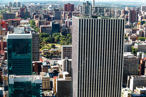Buildings in the city of Johannesburg Gauteng, South Africa
