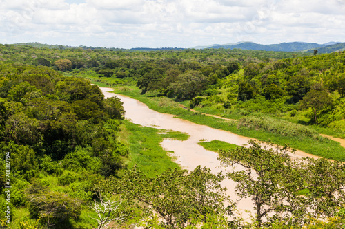 The Nzimane river in the Hluhluwe-imfolozi park, KZN, South Africa.