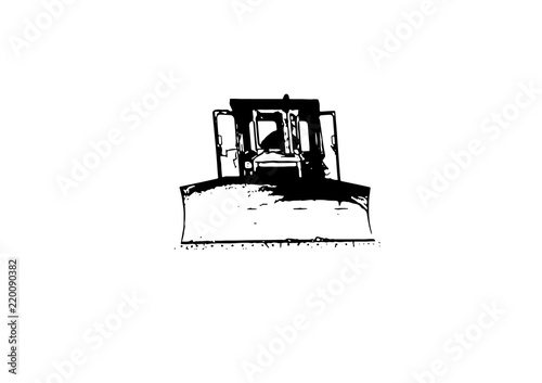 Bulldozer vector illustration