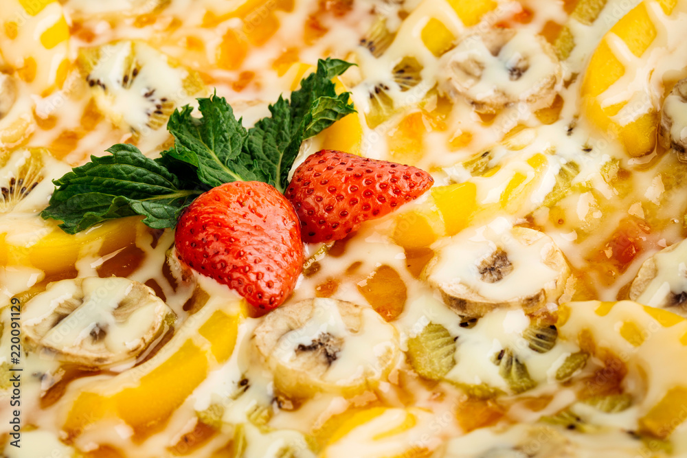 Strawberries Pizza Strawberries Pizza