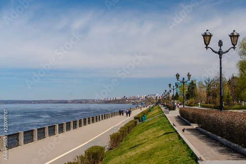 Tela Volga river embankment in Samara