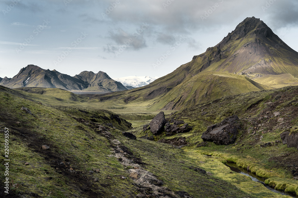 Iceland, South West, Laugavegur trail from Landmannalaugar to Porsmoerk