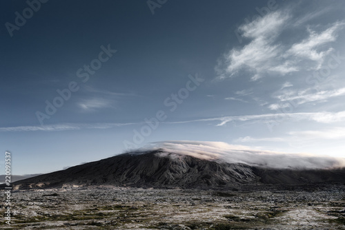 Iceland, Snaefellsnes, mountain landscape and clouds