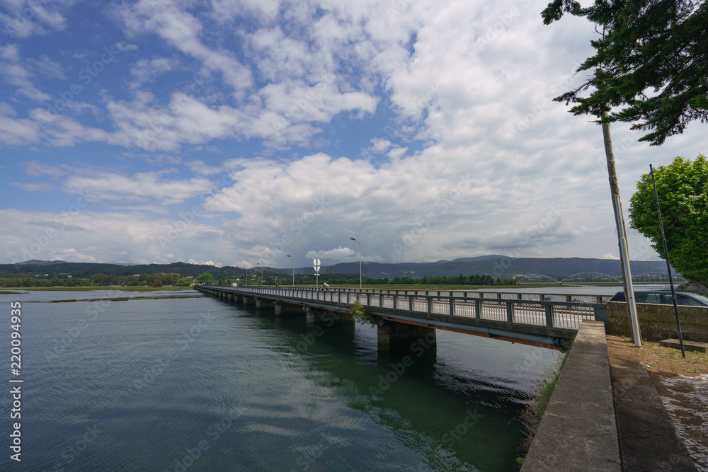 Fototapeta premium A small bridge across the river