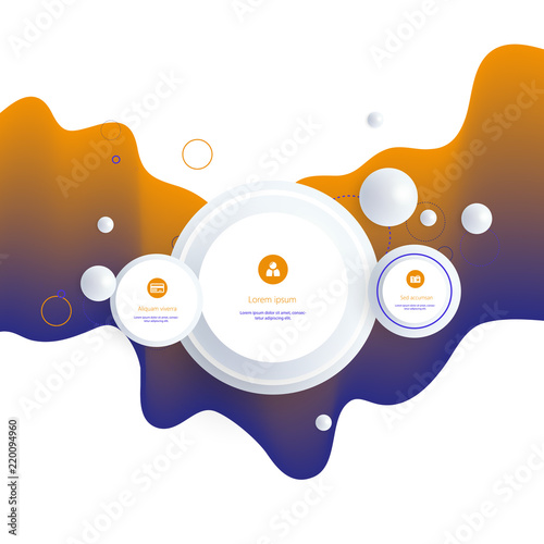 Modern abstract covers. Cool gradient shapes composition. Futuristic design. Eps10 vector