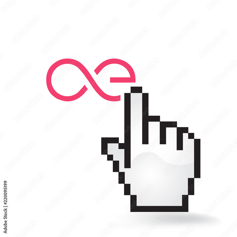 Aeternity Cryptocurrency Coin Sign Hand Cursor Click Isolated Aeternity Cryptocurrency Coin Sign Hand Cursor Click Isolated