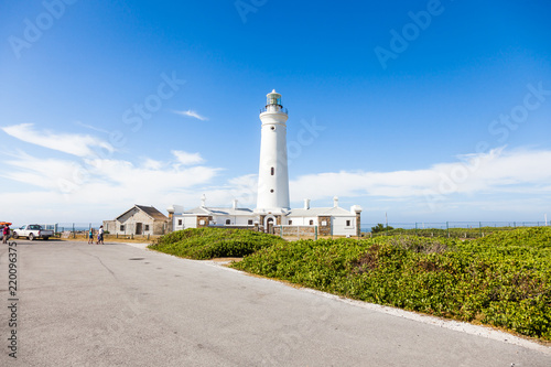 The Cape St Francis lighthouse is a popular landmark. Cape St francis, South Africa.