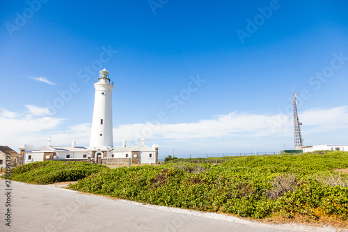 The Cape St Francis lighthouse is a popular landmark. Cape St francis, South Africa.