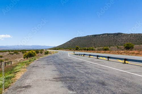 Long straight and open roads of the Karoo, South Africa.