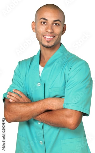 Cuadro en lienzo Medical Team in Scrubs