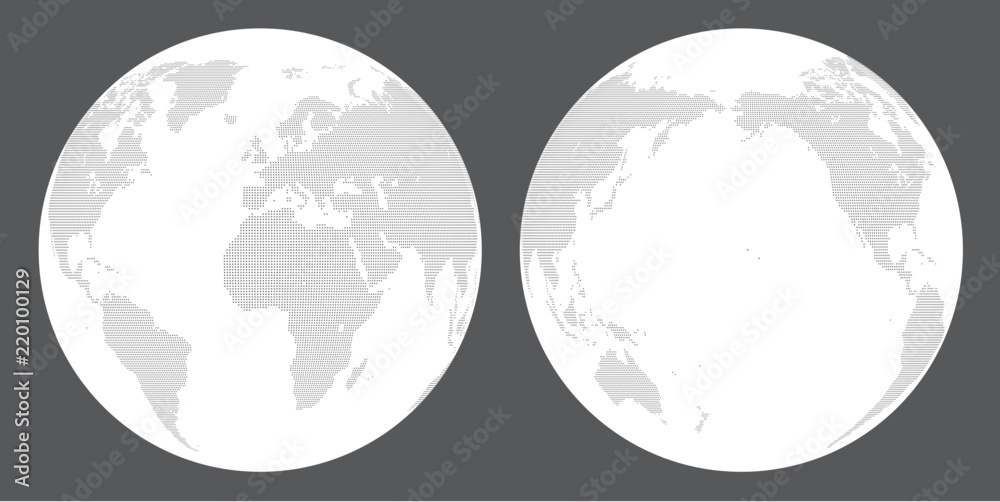 Fototapeta premium ドットの世界地図