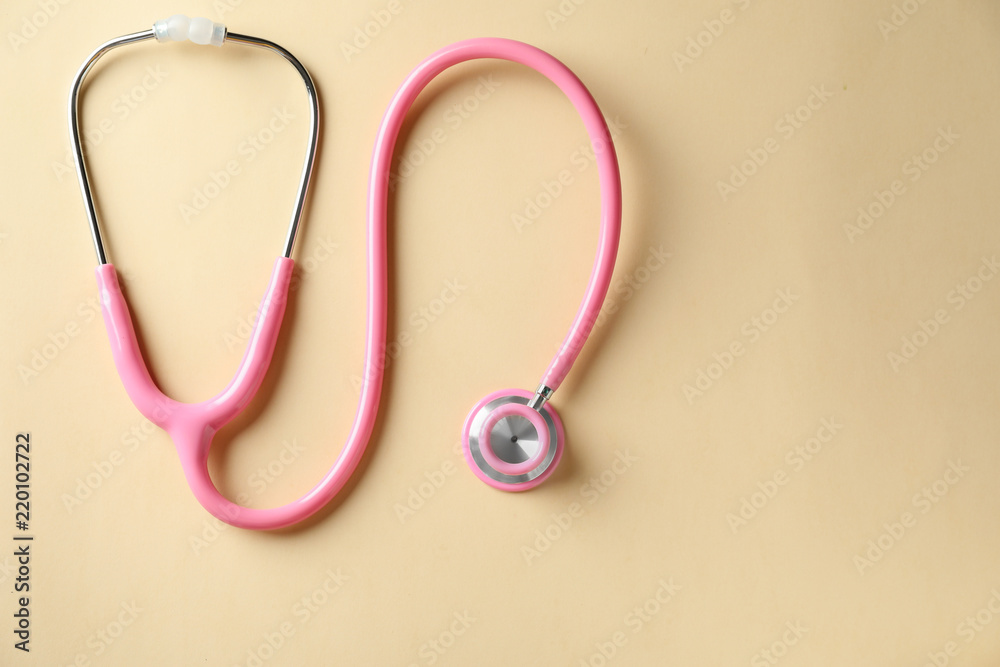 Medical stethoscope on light background Medical stethoscope on light background