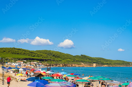 Crowded beach in summer © replica73