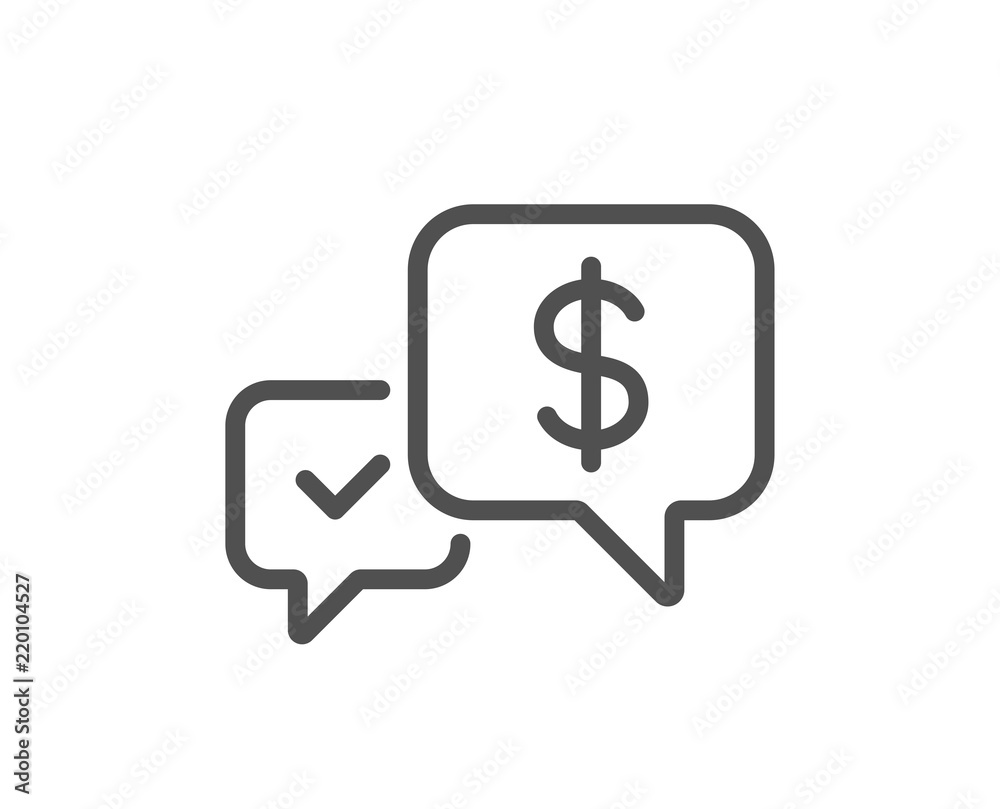 Payment receive line icon. Dollar exchange sign. Finance symbol. Quality design element. Classic style. Editable stroke. Vector Payment receive line icon. Dollar exchange sign. Finance symbol. Quality design element. Classic style. Editable stroke. Vector