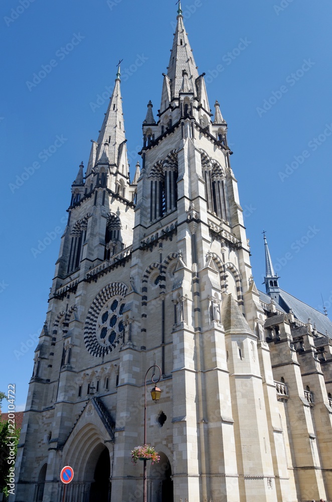 View of a french gothic cathedral Stock Photo | Adobe Stock