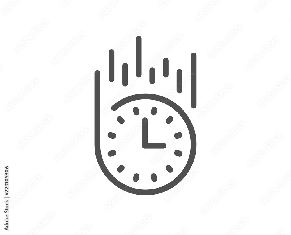 Fast delivery line icon Fast delivery line icon