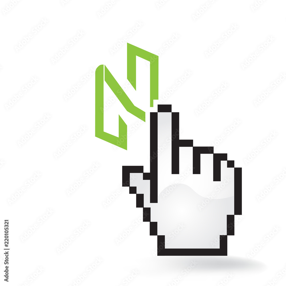 Nuls Cryptocurrency Coin Sign Hand Cursor Click Isolated Nuls Cryptocurrency Coin Sign Hand Cursor Click Isolated