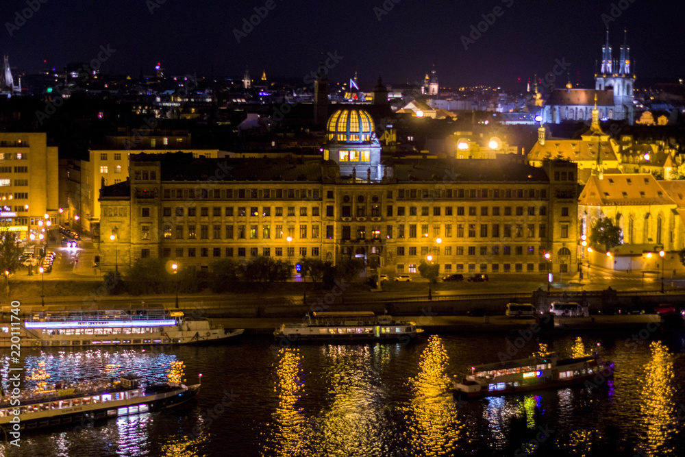 Prague City lights Prague City lights