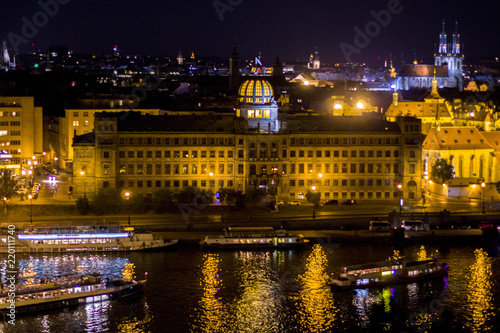 Prague City lights