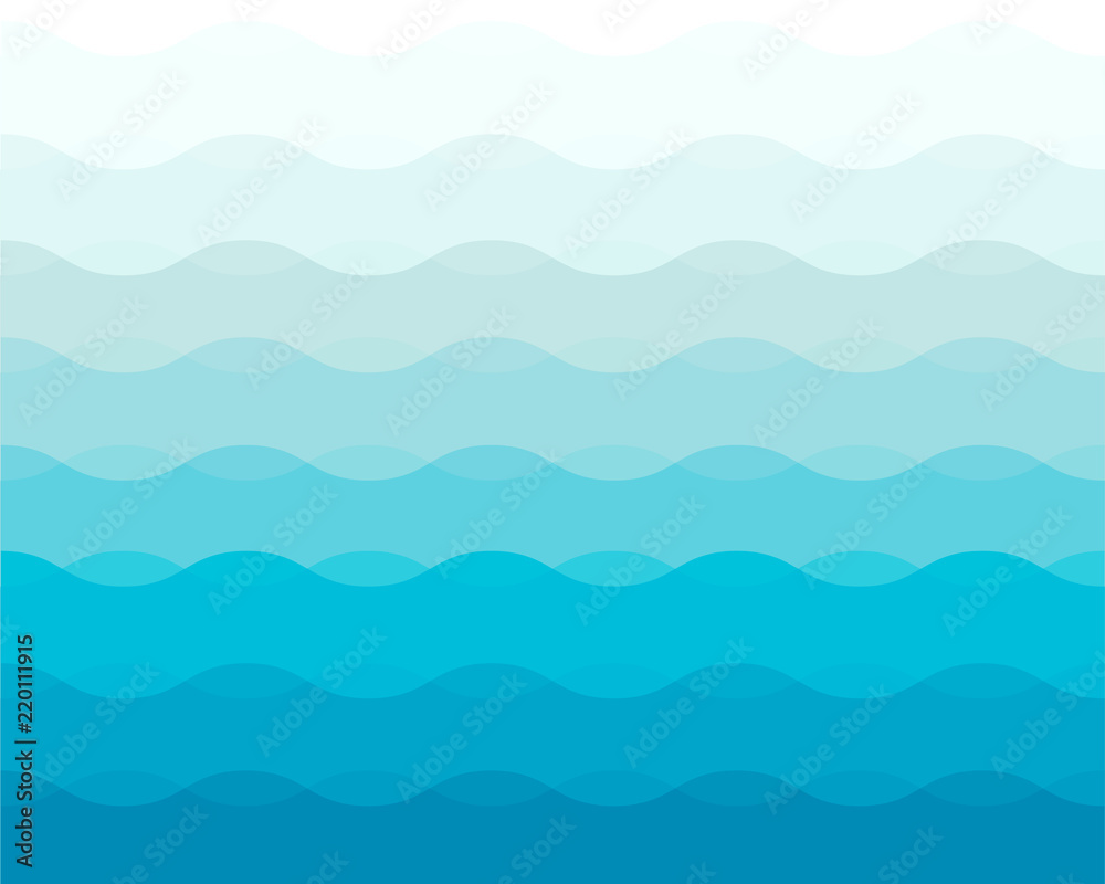 Blue wave abstract background