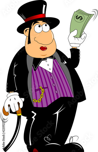 rich man in a tuxedo