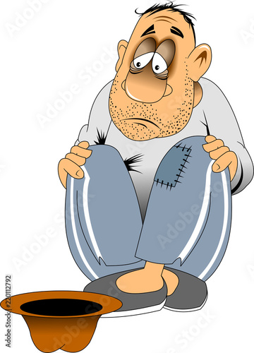 Beggar on the street